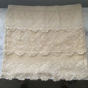 Boho lace / crochet skirt